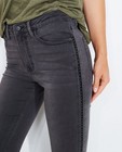 Jeans - Donkergrijze jeans met studs