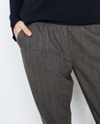 Broeken - Grijze pantalon met metaaldraad