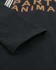 T-shirts - Zwarte longsleeve met bretellen
