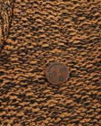 Pulls - Bruine trui met sjaalkraag