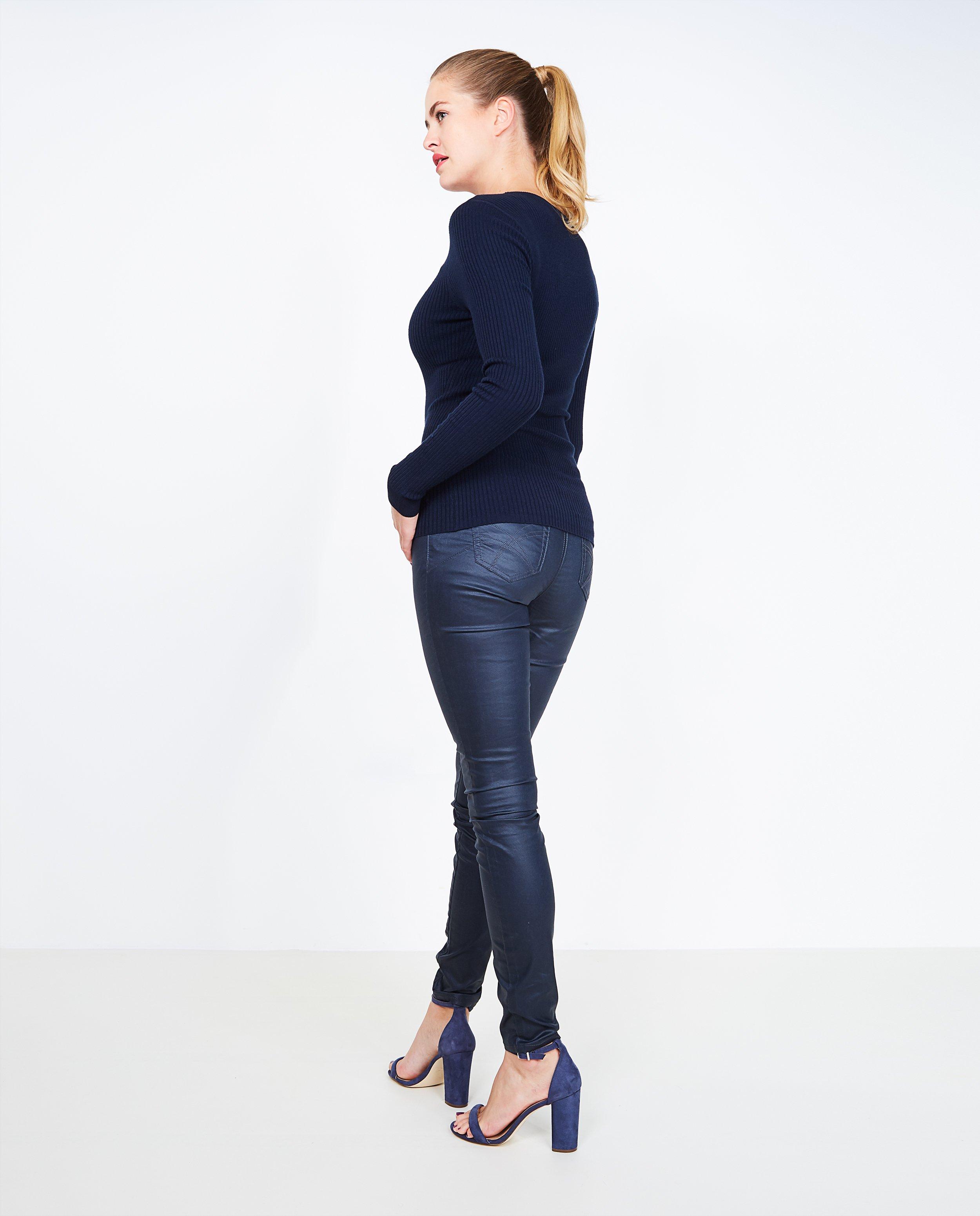 Broeken - Gecoate glanzende broek