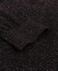 Truien - Zwarte trui met paarse metaaldraad
