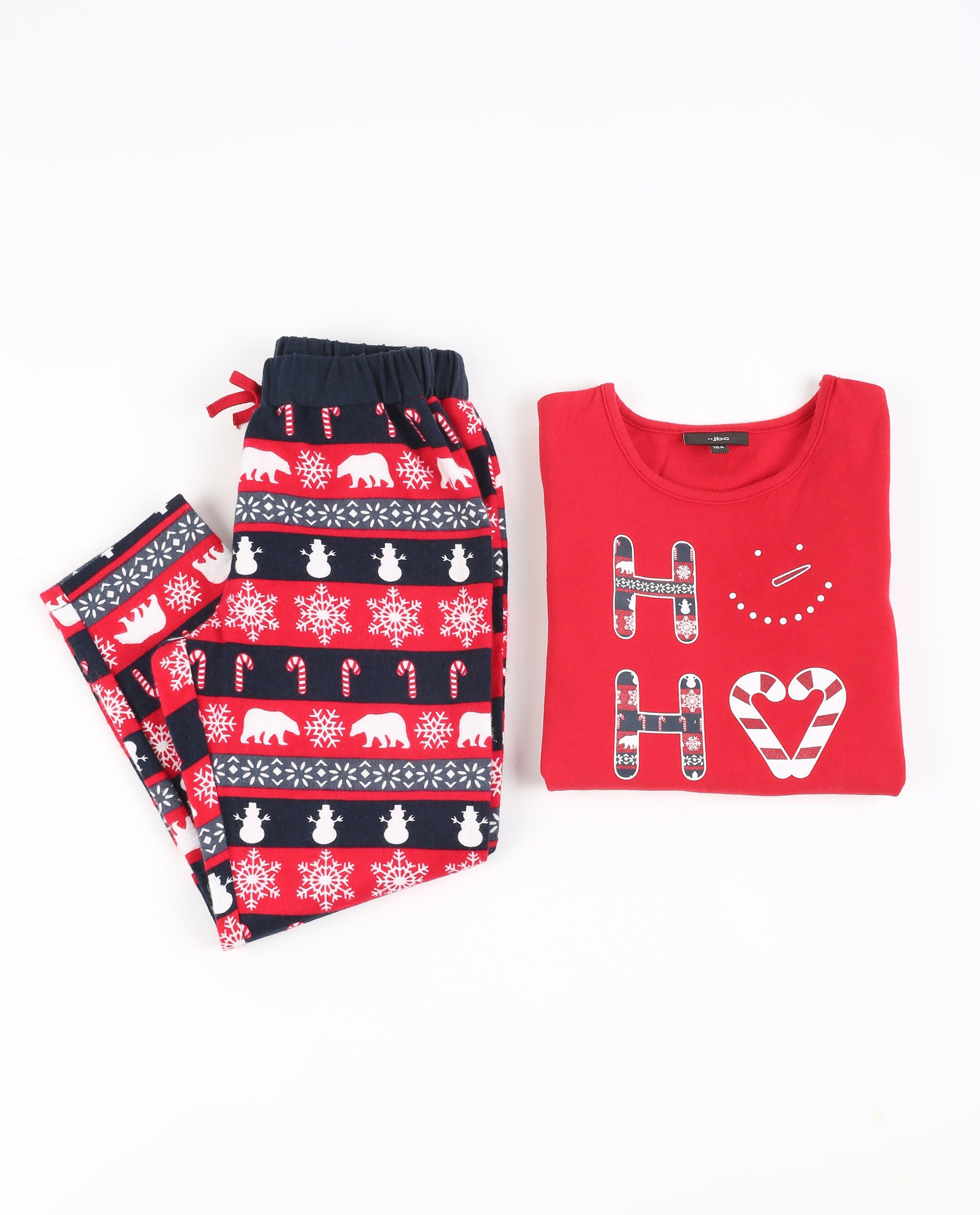 Pyjama &agrave; motif de No&euml;l  - D&eacute;tails du produit - rouge - image num&eacute;ro 2