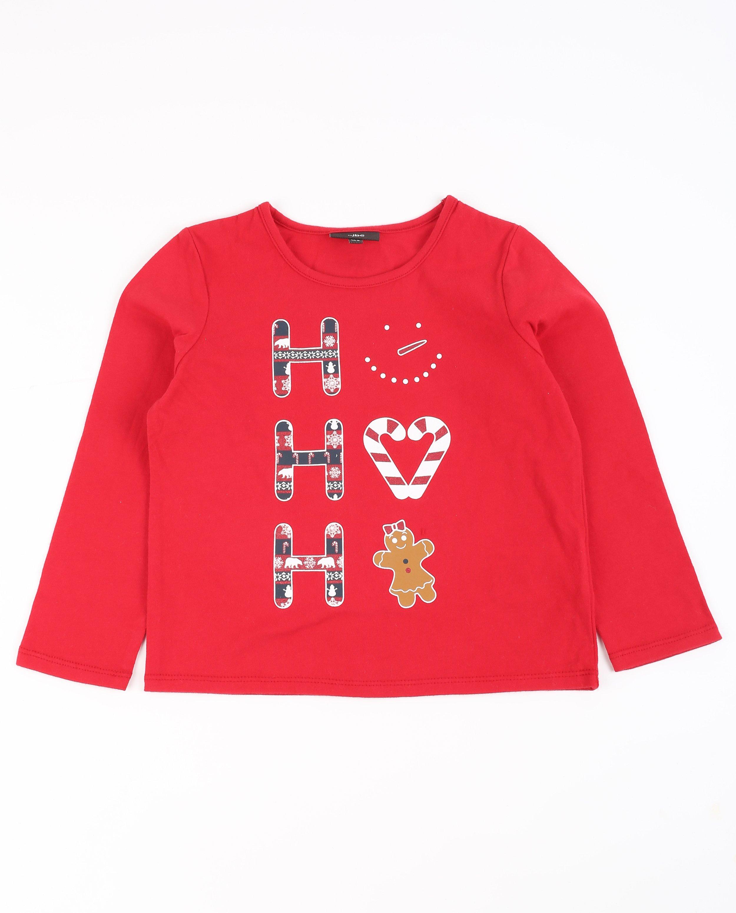 Pyjama &agrave; motif de No&euml;l  - D&eacute;tails du produit - rouge - image num&eacute;ro 3
