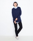 Nachtblauwe sweater met opschrift - null - Sora