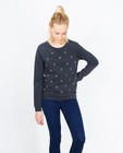 Sweaters - Lichtroze sweater met pailletten