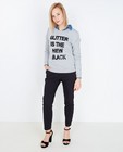 Zwarte sweater met pailletteprint - null - JBC