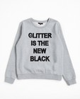 Sweaters - Zwarte sweater met pailletteprint