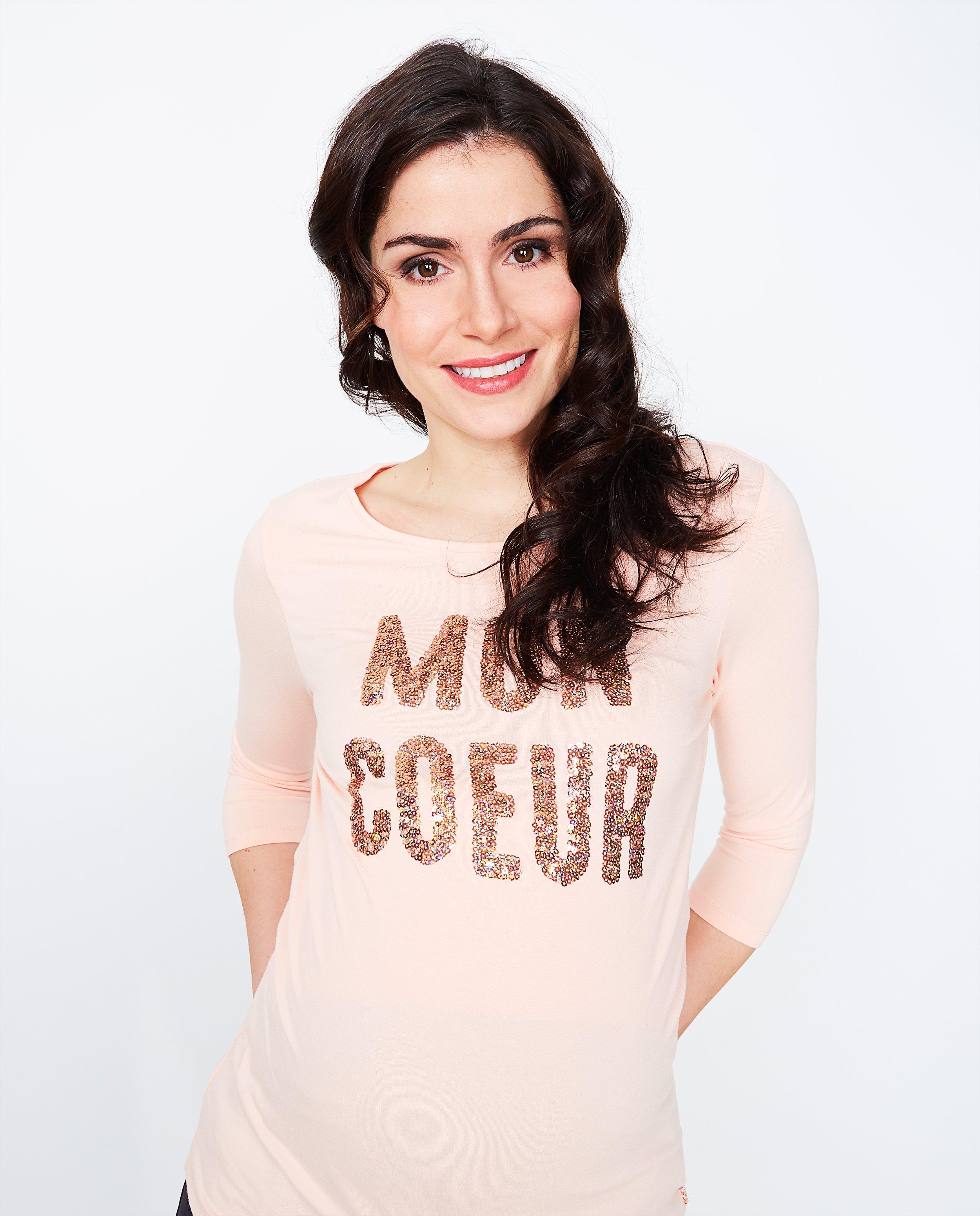 T-shirt met pailletten - Product Detail - roze - afbeelding nummer 2