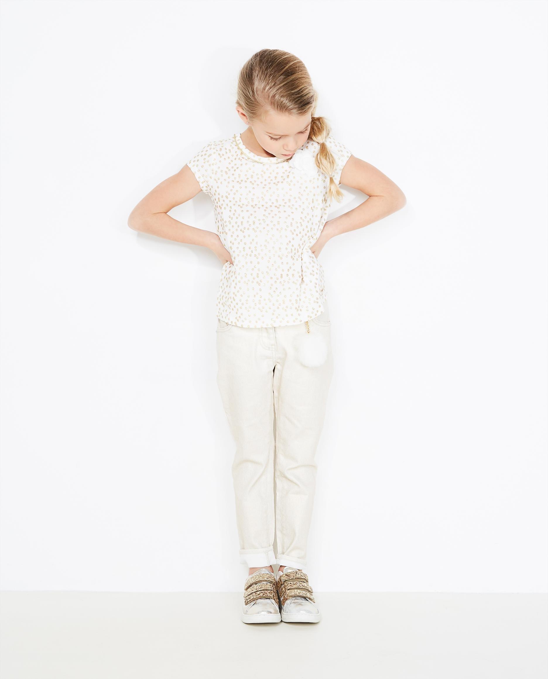 Slim jeans - met gouden glitterprint - JBC