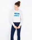 Sweats - Roze cropped sweater met print