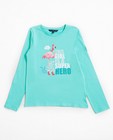 T-shirt turquoise à longues manches I AM - null - I AM