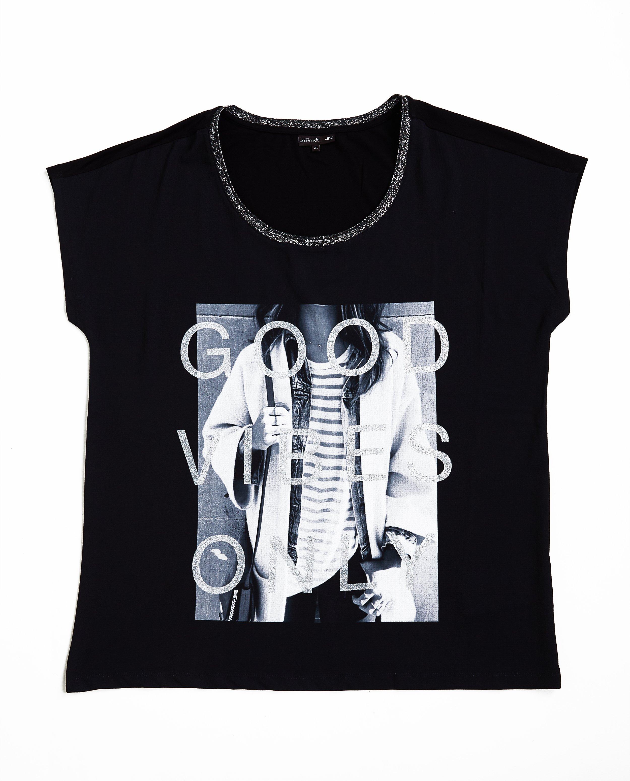 T-shirts - Zwart T-shirt met fotoprint