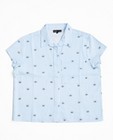 Hemden - Gestreepte blouse met ogenprint