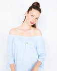 Hemden - Gestreepte off-shoulder blouse