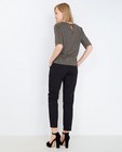 Broeken - Zwarte pantalon met enkellengte