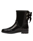 Chaussures - Zwarte regenlaarsjes met strik