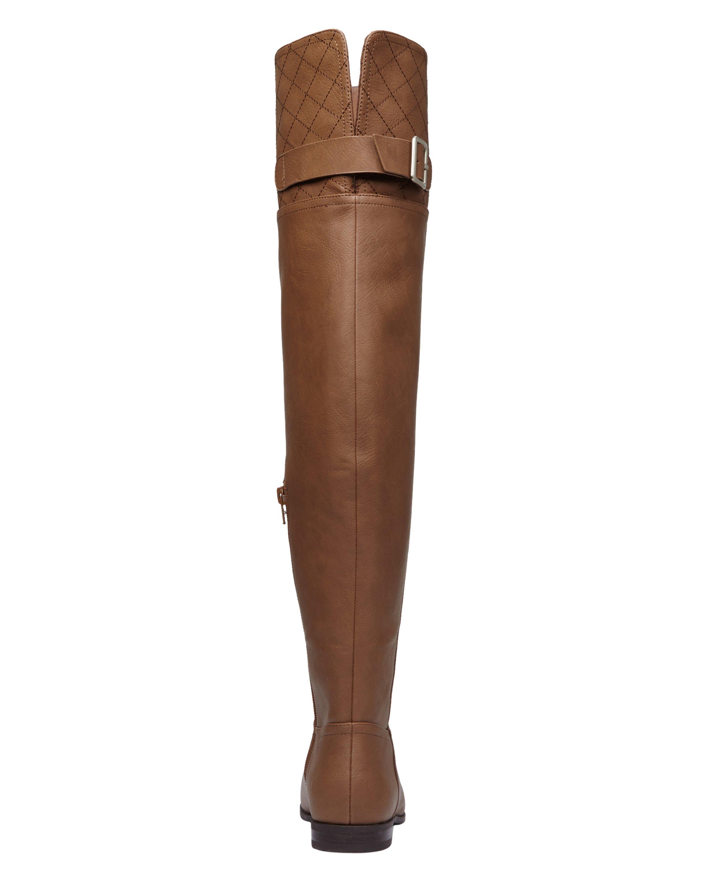 Schoenen - Bruine overknee laarzen