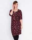 Burgundy jurk met florale print - null - Lena Lena