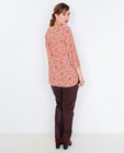 Chemises - Oudroze blouse met veterdetail