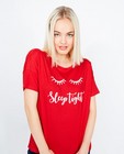 Pyjamas - Lichtgrijs T-shirt met opschrift