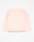 T-shirts - Roze longsleeve met glitterprint
