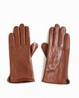 Bruine leren handschoenen - null - JBC