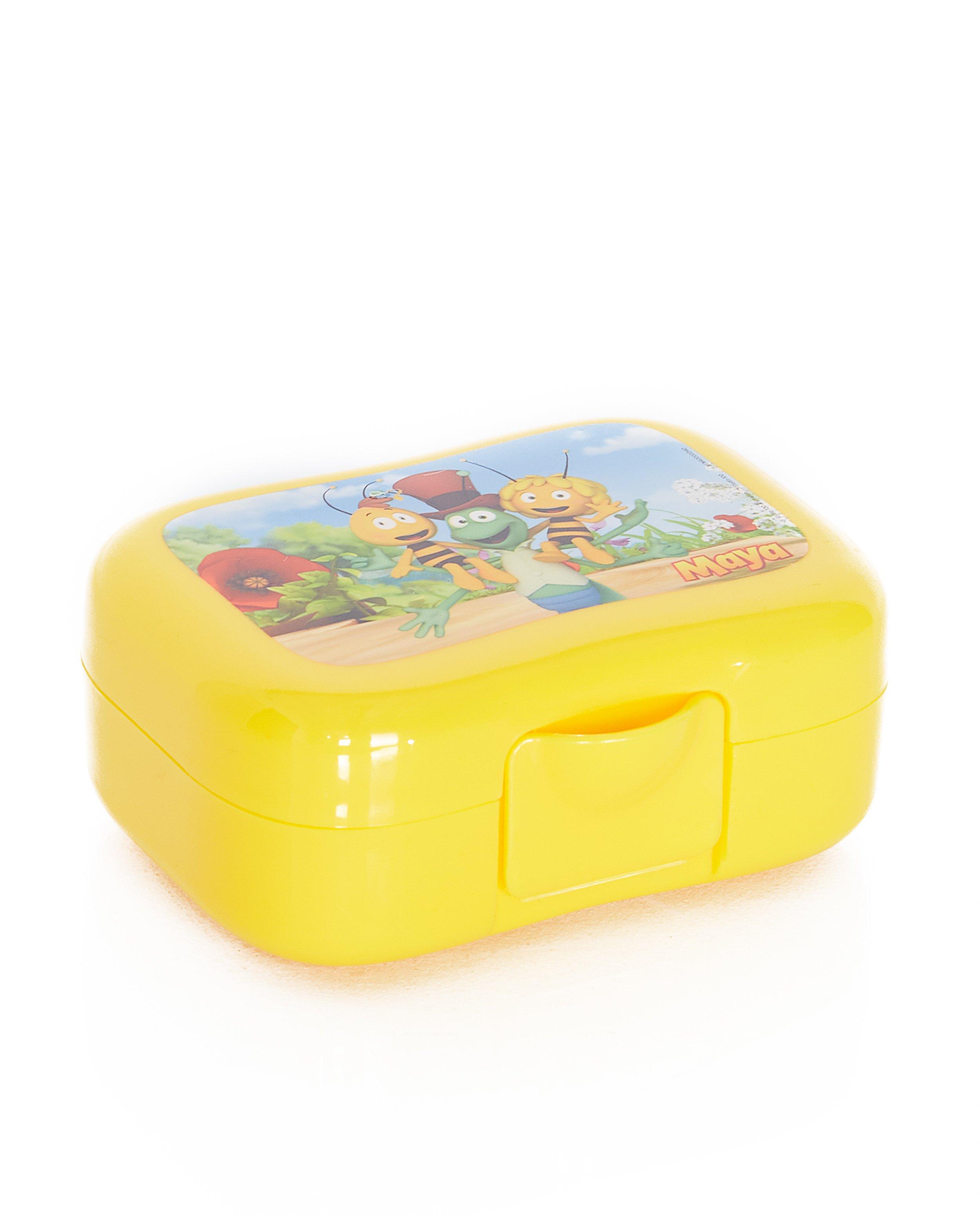Gele koekendoos met print - Maya - none