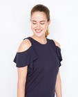 T-shirts - Roomwitte blouse, blote schouders