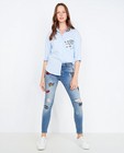Jeans - Destroyed jeans met patches