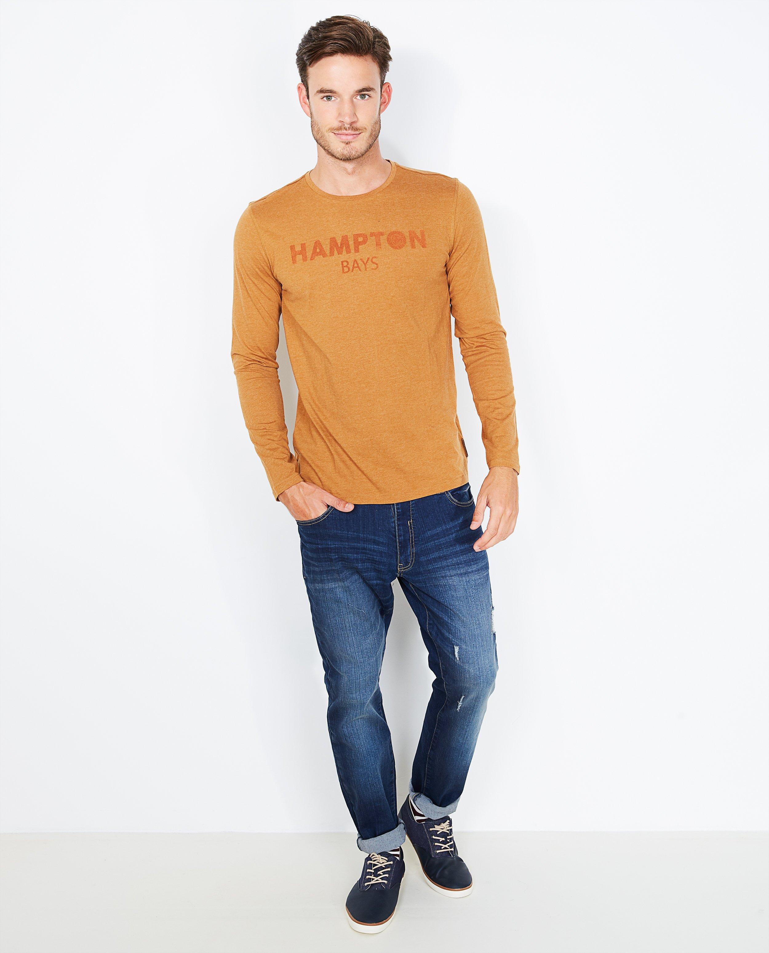 Camel slim fit longsleeve - Product Detail - geel - afbeelding nummer 1