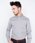 Hemden - Lichtgrijs slim fit hemd