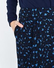 Jupes - Donkerblauwe rok met luipaardprint