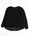 Truien - Zwarte gebreide trui met open rug