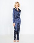 Donkerblauwe pyjama met kerstprint - null - JBC