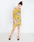Mosterdgele jurk met bold prints - null - JBC