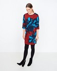 Kleedjes - Roestbruine jurk, bold print Youh!