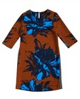 Robes - Roestbruine jurk, bold print Youh!