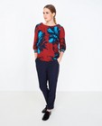Roestbruine blouse, bold print Youh! - null - YOUH!