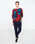 Hemden - Roestbruine blouse, bold print Youh!