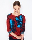 Hemden - Roestbruine blouse, bold print Youh!