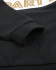 Sweaters - Zwarte sweater met metallic print