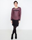 Sweater met roze metaaldraad - null - Joli Ronde