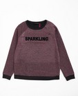 Sweats - Sweater met roze metaaldraad
