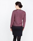 Sweats - Sweater met roze metaaldraad