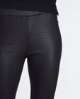 Pantalons - Zwarte imitatieleren broek PEP