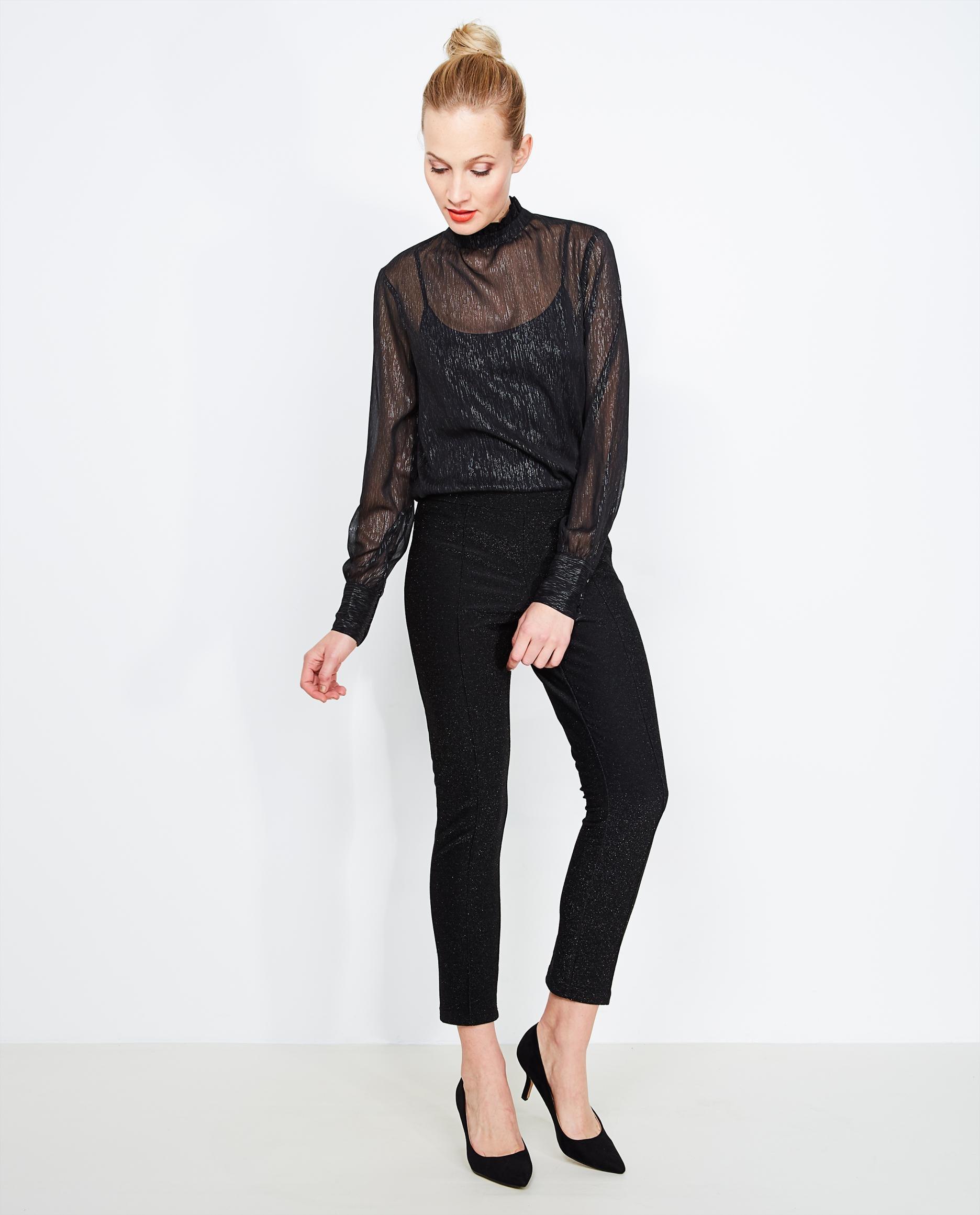 Zwarte glitterbroek Soaked in Luxury - null - Soaked In Luxury