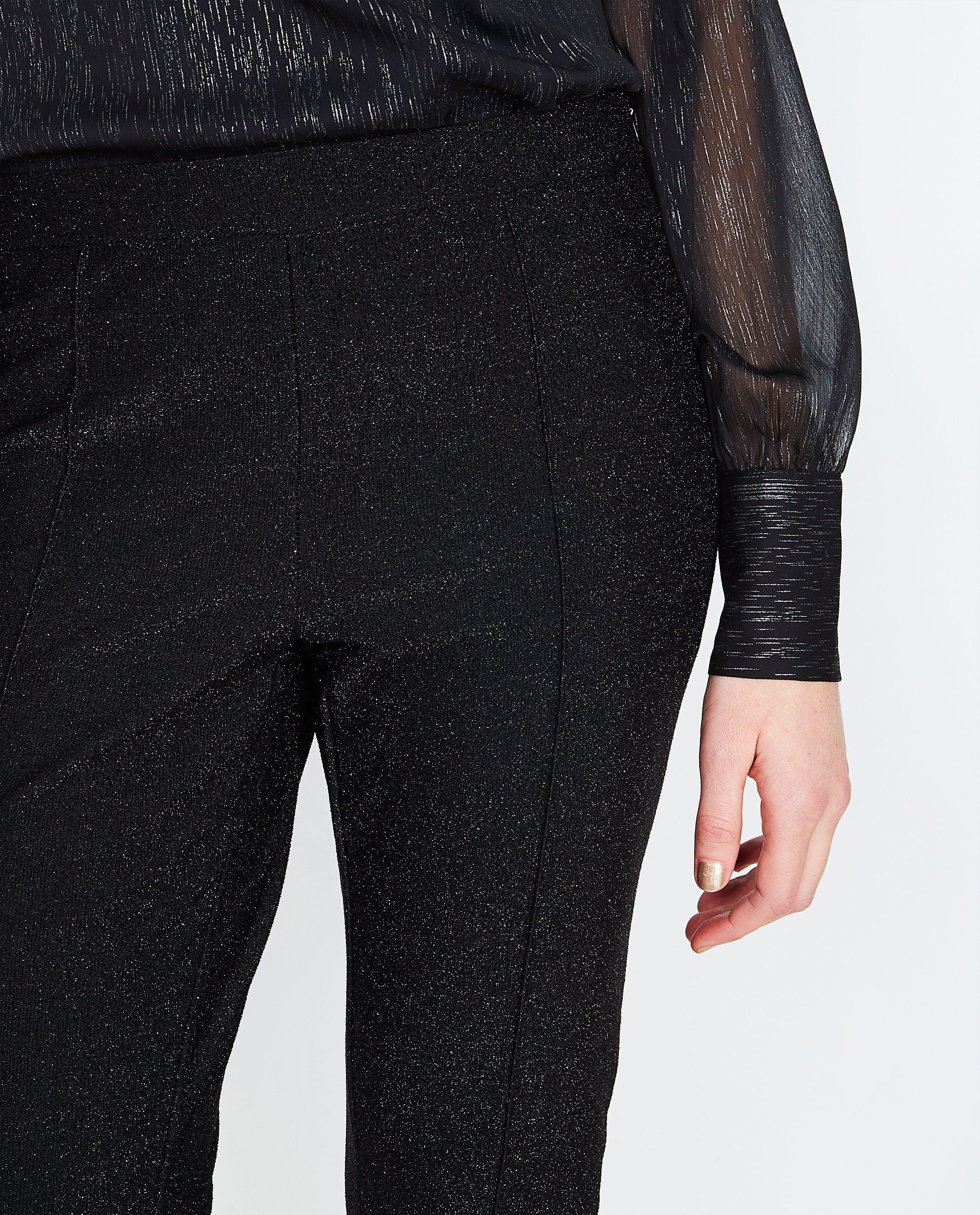 Broeken - Zwarte glitterbroek Soaked in Luxury