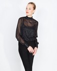 Hemden - Zwarte blouse Soaked in Luxury