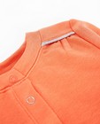 Cardigan - Oranje vestje met drukknopen